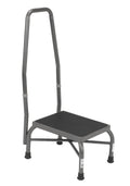 Heavy Duty Footstool with Handrail and Non Skid Rubber Platform Q363087