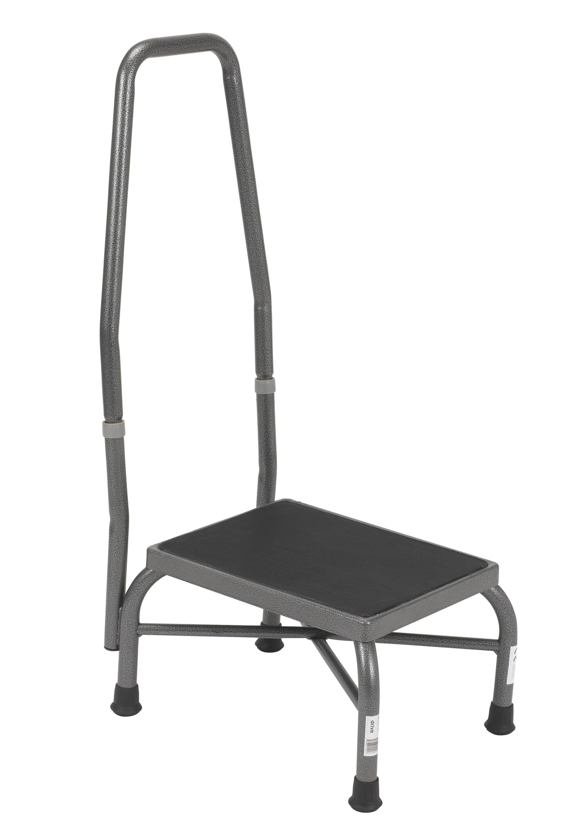Heavy Duty Footstool with Handrail and Non Skid Rubber Platform Q363087