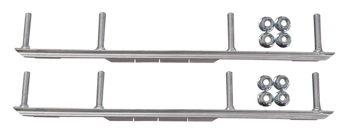 Yellow XPT Snowmobile Skis with 9" Shaper Bars Complete Kit F31152
