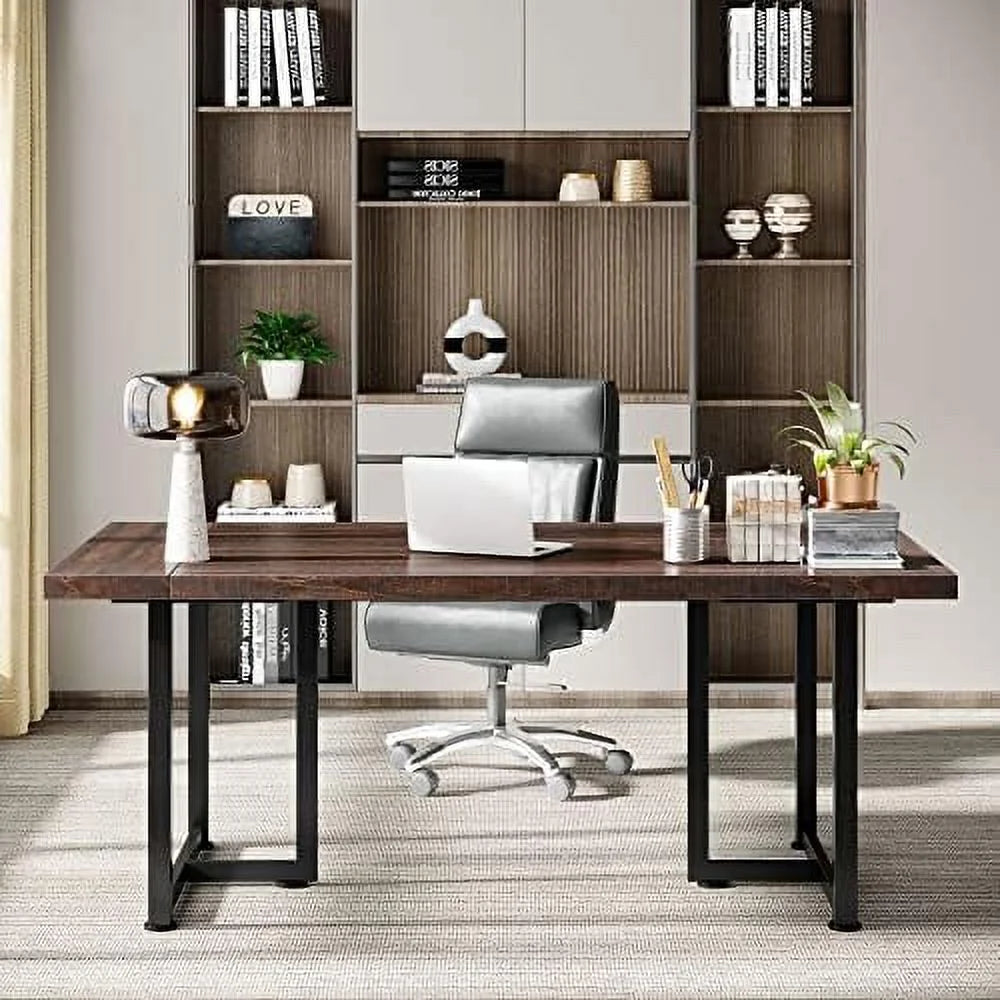 Brown Wooden Executive Desk P403176