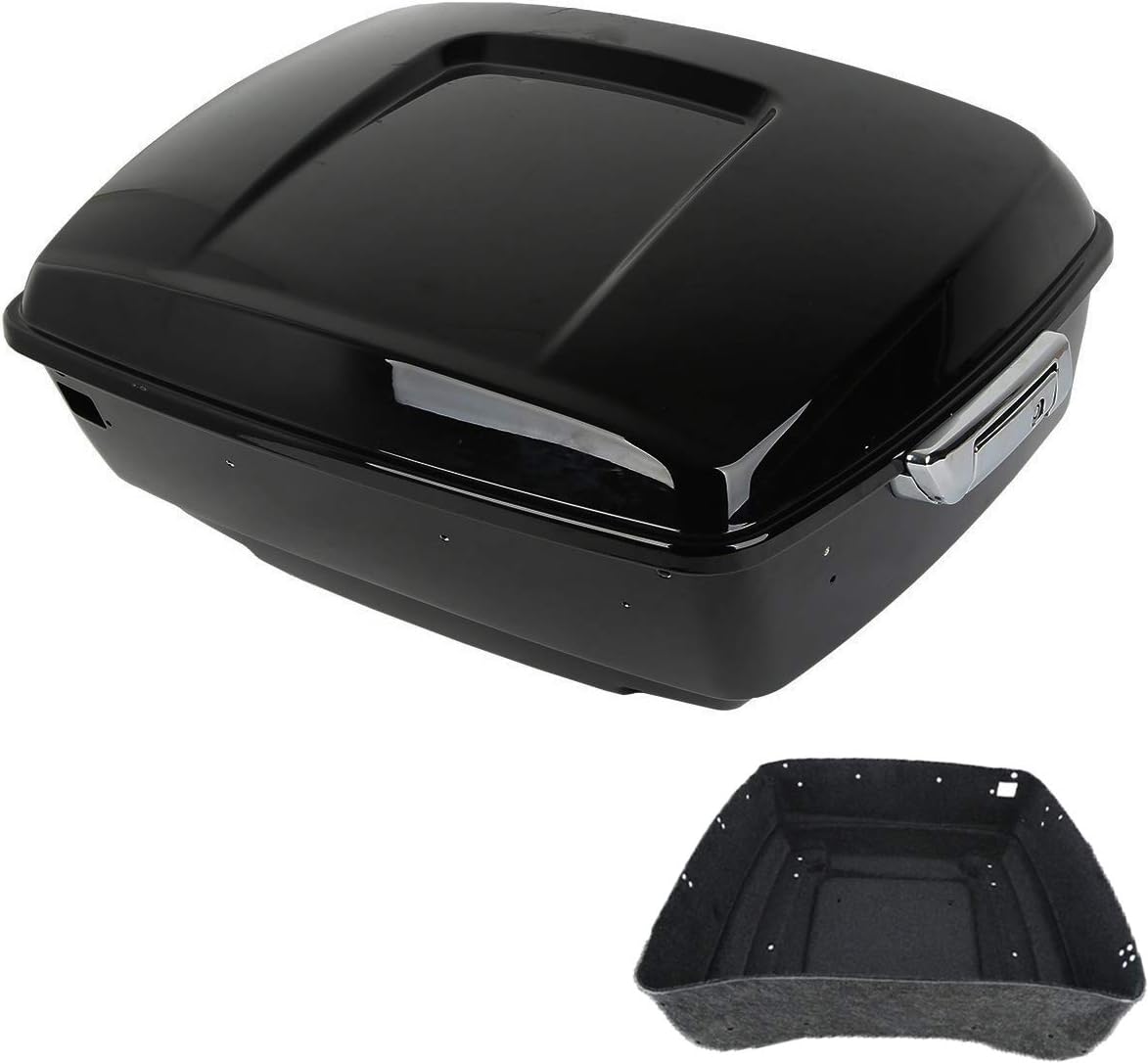 King Tour Pack Trunk with Carpet Liner Chrome Latch A973