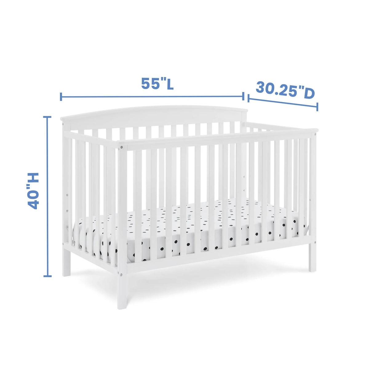 6-in-1 Convertible Baby Crib L298695