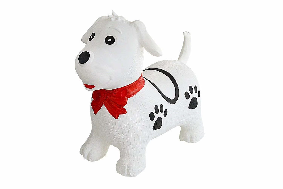 Black & White Dog Inflatable Hopper Toy with Pump B665