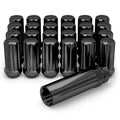 Black Chrome M14 x 1.50 Spline Lug Nut, 24 Pack J928430