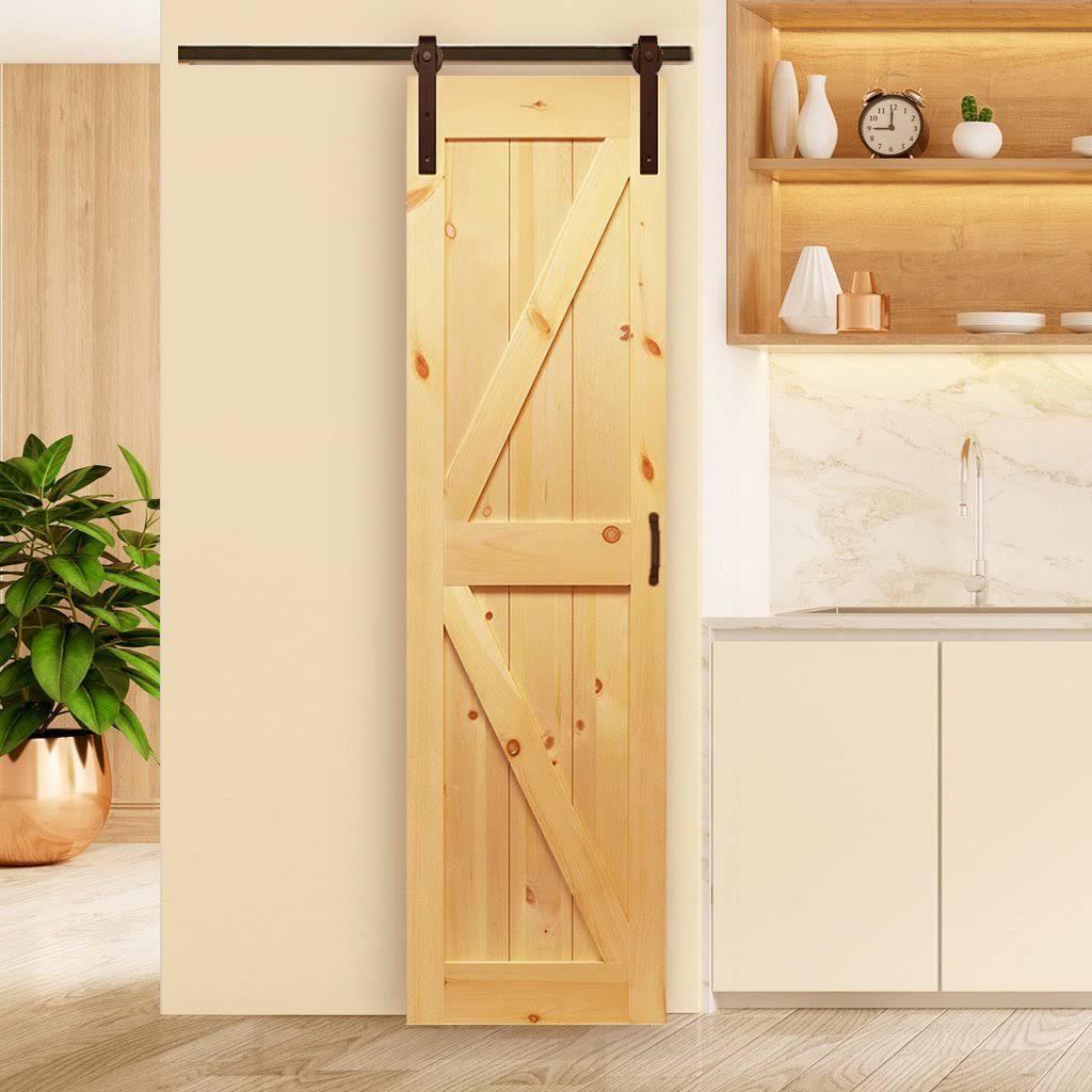 Solid Pine Unfinished Barn Door Slab Q949