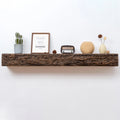 52inch Distressed Brown Floating Concrete Fireplace Mantel Shelf X29006