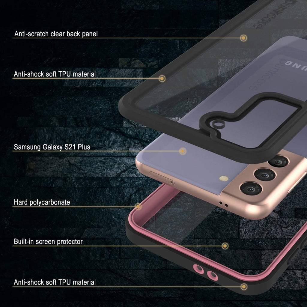 Galaxy S21+ Plus Water Shock Snowproof Slim Screen Protector Case Pink H71967