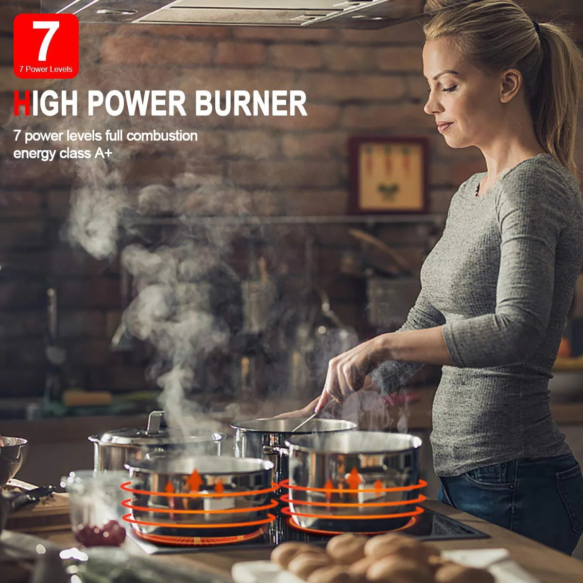 Built-in Electric Stove, 30 Vitro Ceramic Surface Radiant Electric Cooktop, 4 Burners X645