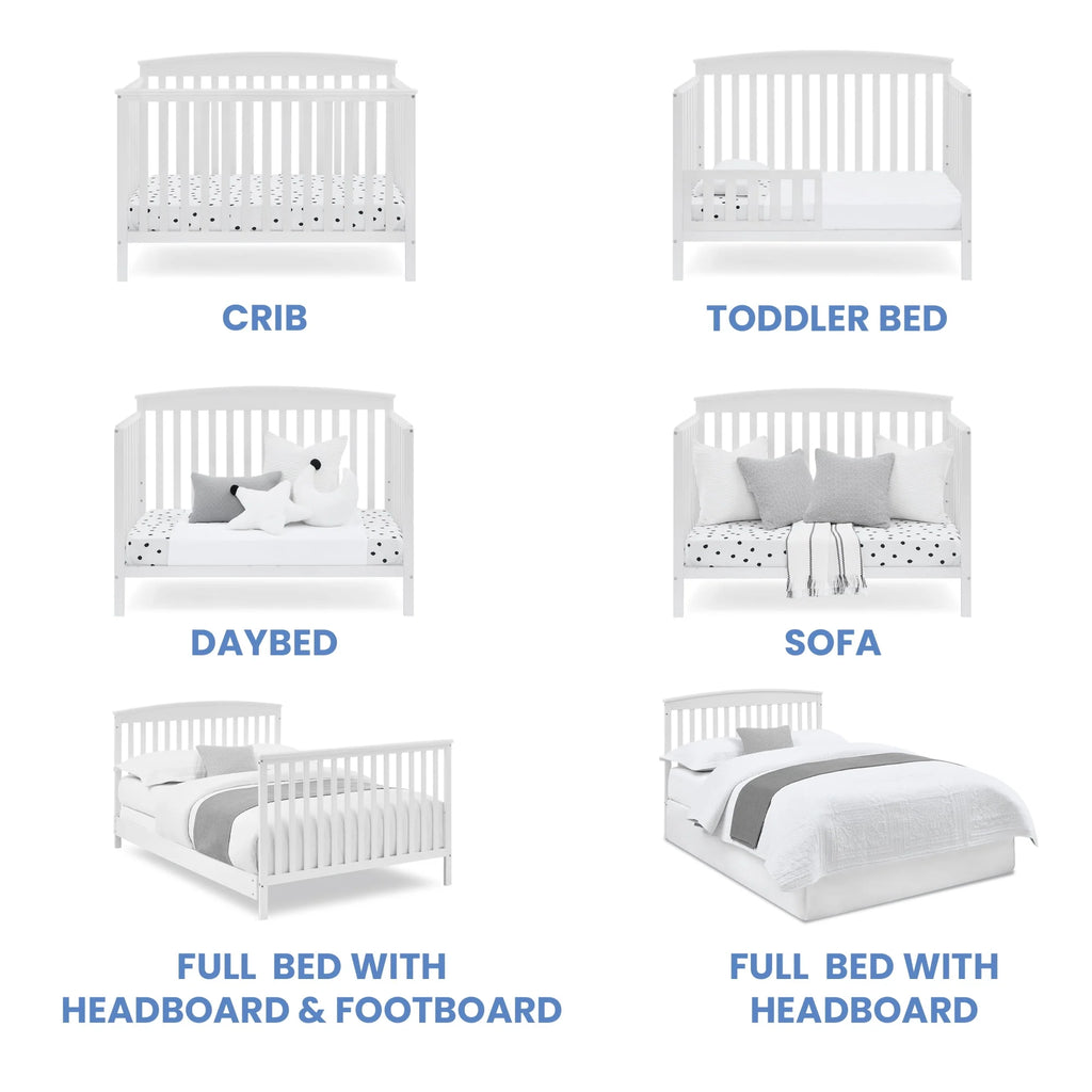 6-in-1 Convertible Baby Crib L298695