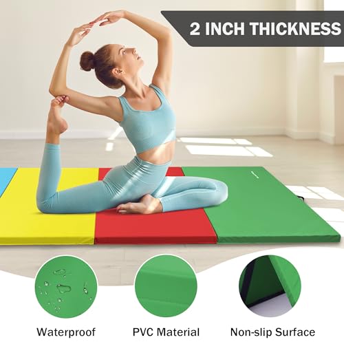 Folding Exercise Gym Workout Mat 4'x8'x2" P75040