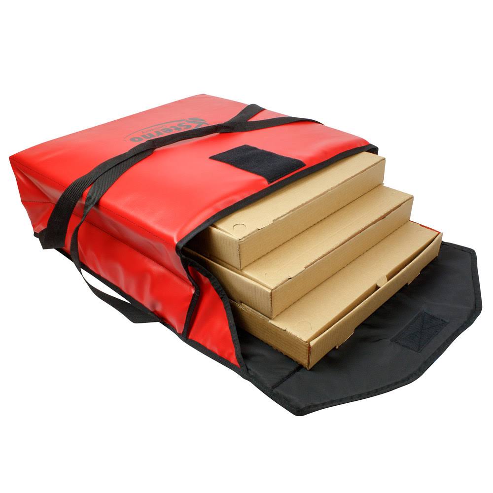 Red Insulated Vinyl Pizza Carrier O7872