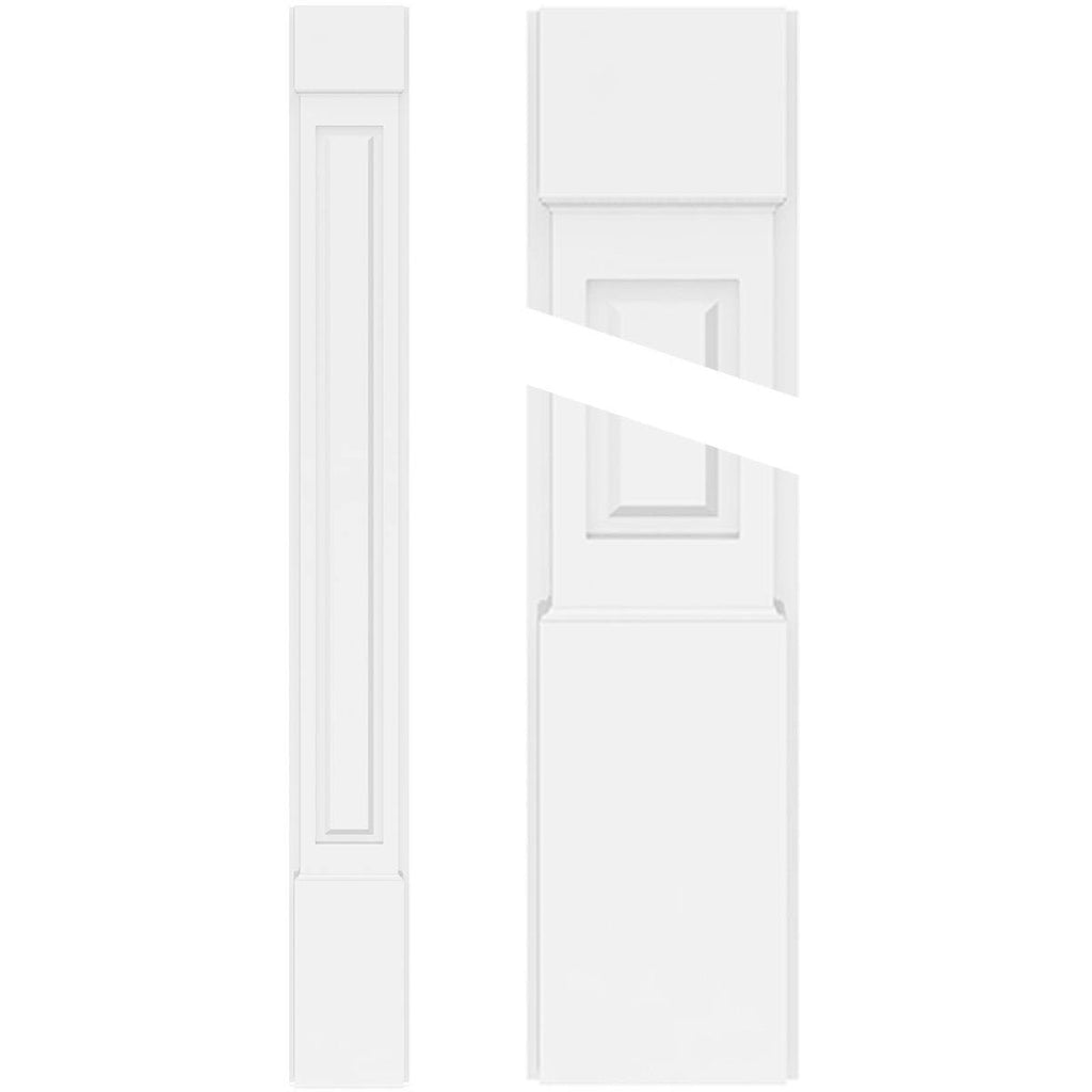 12x22W x 96x22H Raised Panel PVC Pilaster I81095