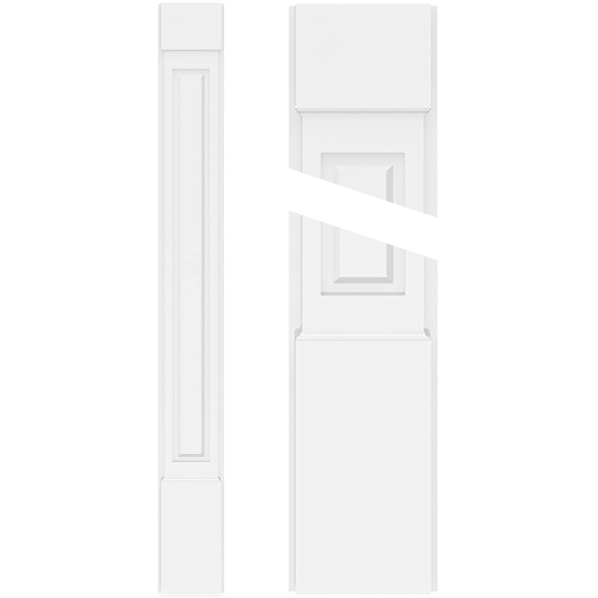 12x22W x 96x22H Raised Panel PVC Pilaster I81095
