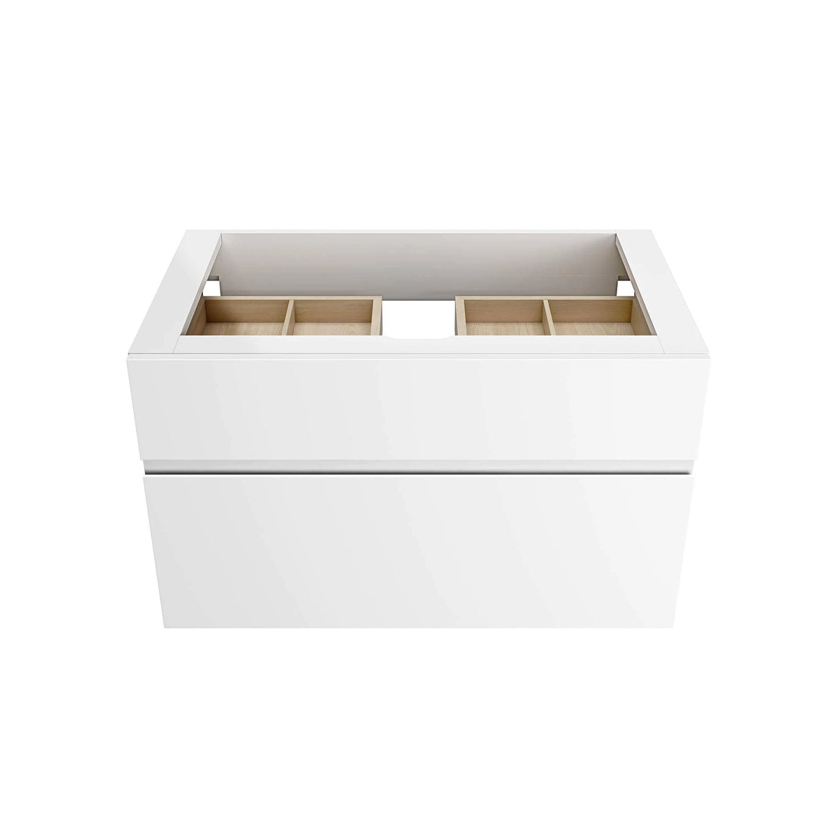 White Double Drawer Bath Vanity Cabinet X99680