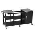 Heavy Duty Metal Grill Table with Storage Z402