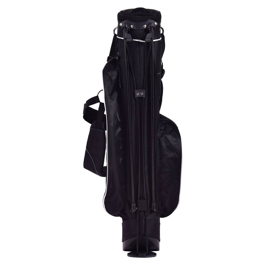 Black Golf Stand Cart Bag with 4 Way Divider V999483