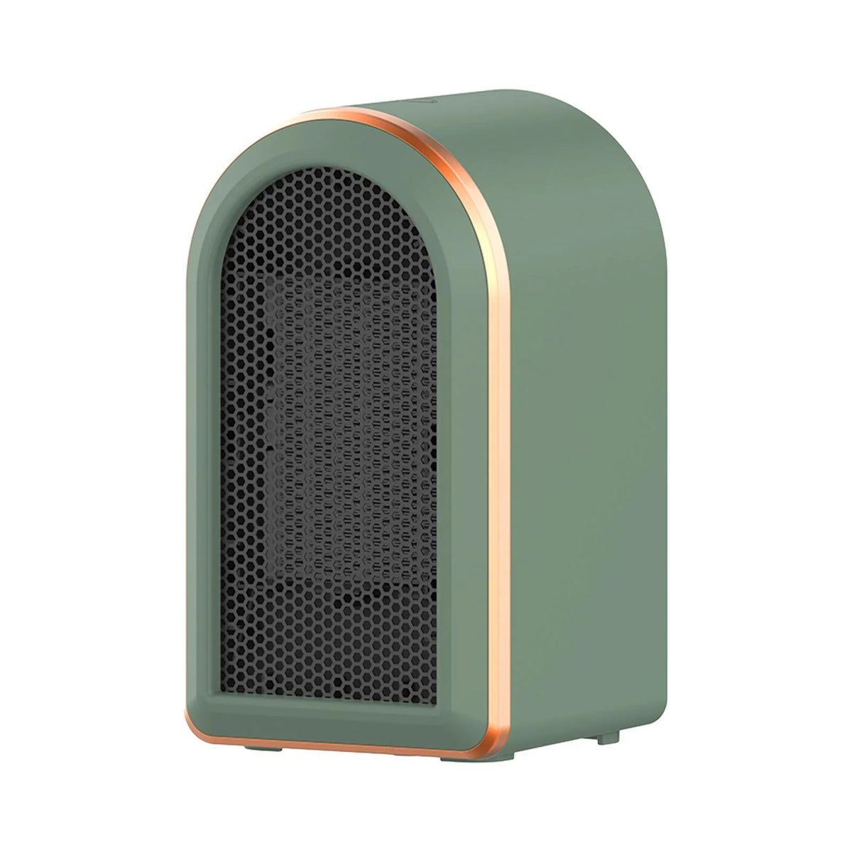Green Mini Heater Fan with Tip Over Protection I35230