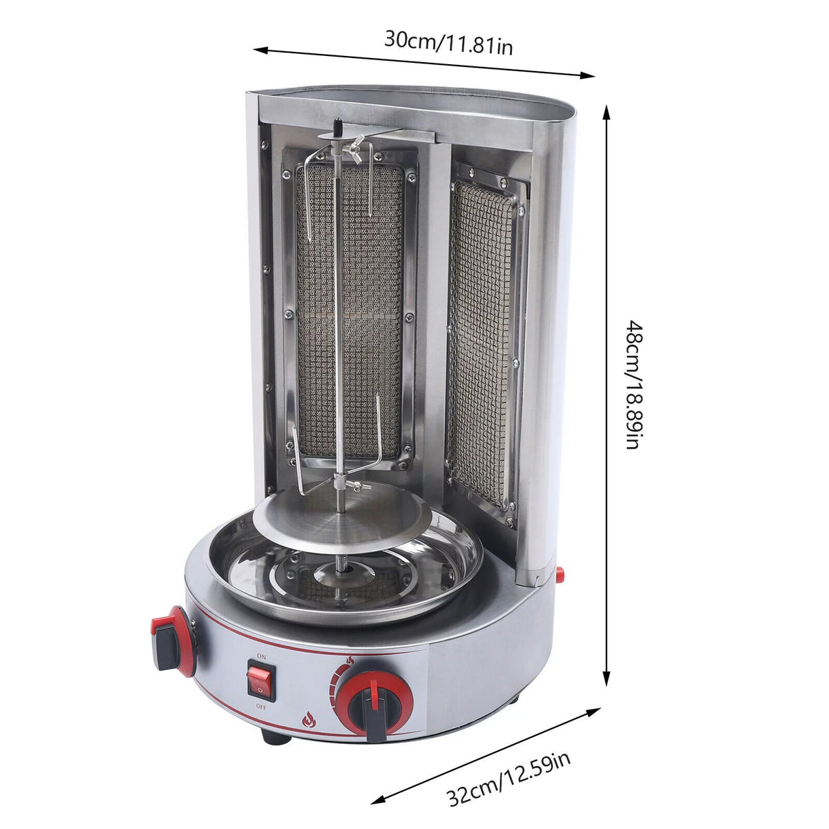 Commercial Gas Vertical Broiler Shawarma Machine W555