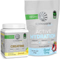 Creatine Monohydrate Powder Lemonade 50 Servings & Electrolyte Blend Coconut Berry 30 Servings F5919