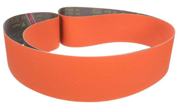 3M Cloth Belt 777F P120 YF-weight 2 in x 20 in Fabri-lok Single-Flex P8991