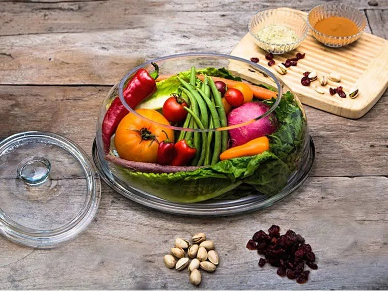 Glass Tabletop Produce Saver L490