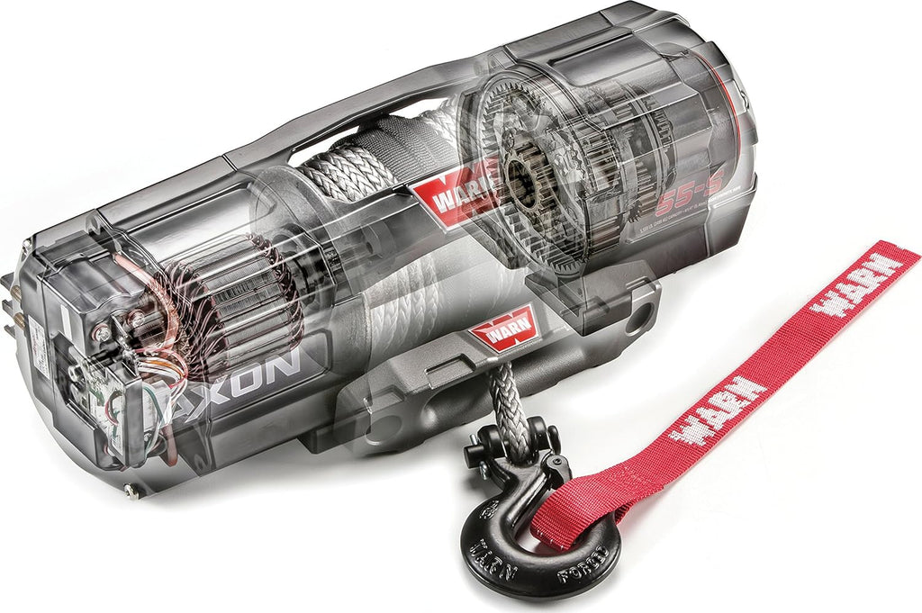 Powersports Winch with Synthetic Cable Rope, 4,500 lb Pulling Capacity I81320