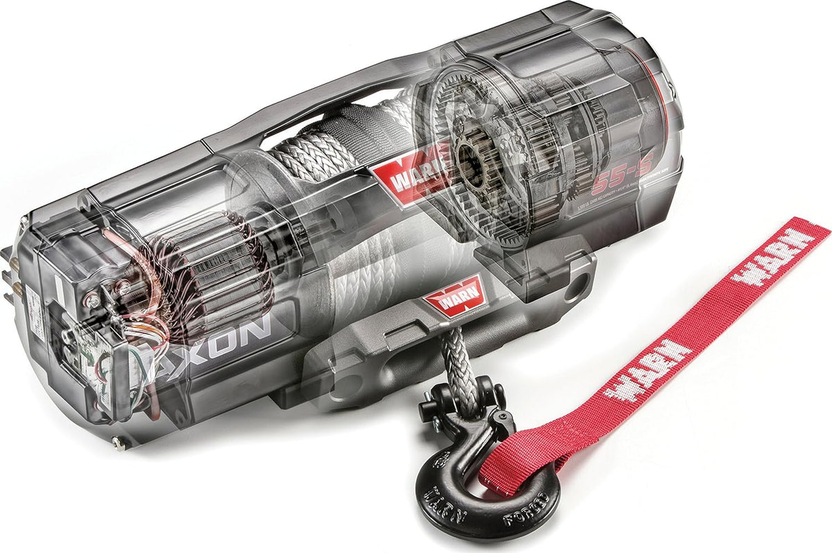 Powersports Winch with Synthetic Cable Rope, 4,500 lb Pulling Capacity I81320