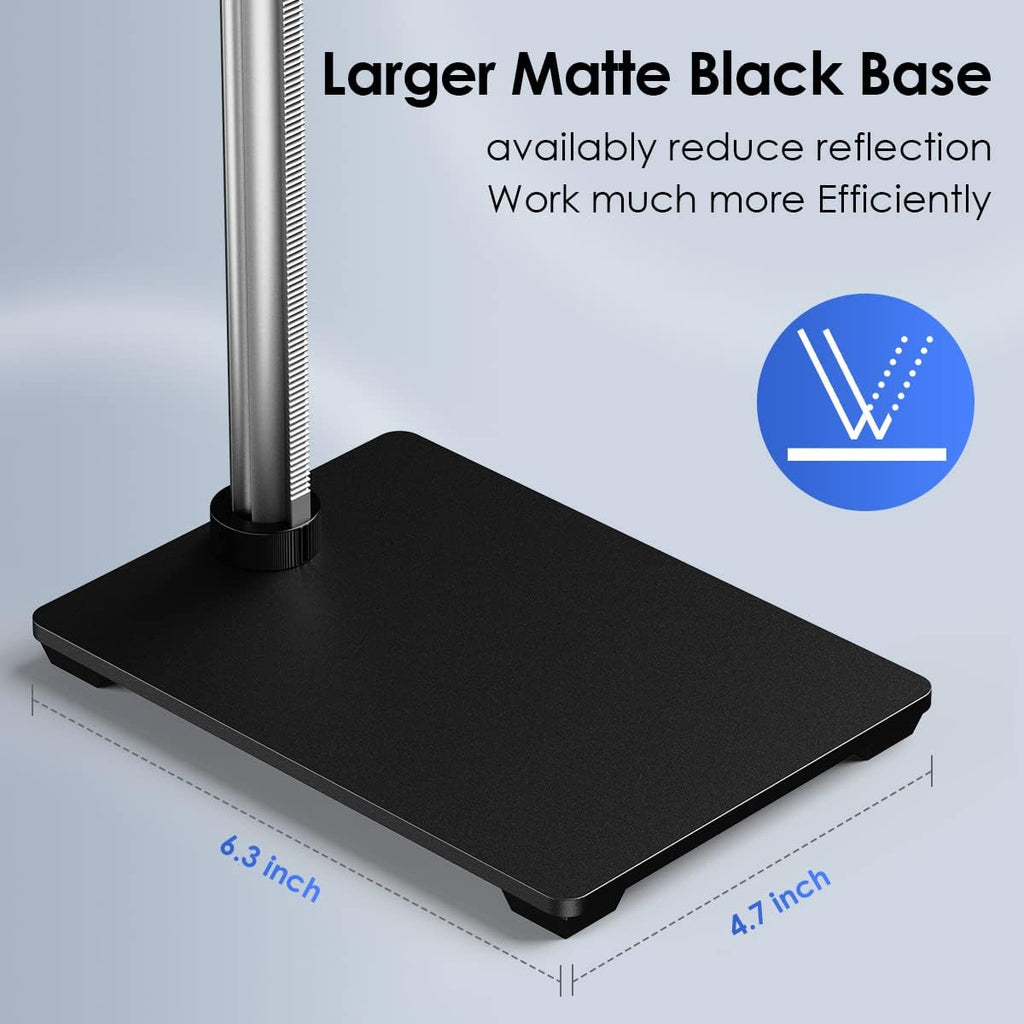 Microscope Base Stand Universal Holder Desktop Support Bracket for Max 1.4 Diameter USB LCD Digital Microscope Magnifier Camera, Aluminum Alloy I3642