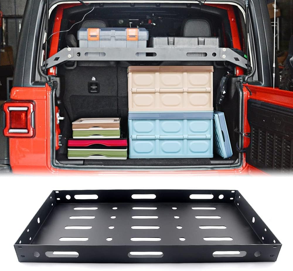Aluminum Alloy Cargo Rack Basket Storage Carrier for 2018-2021 Wrangler JLU 4 Doors C744