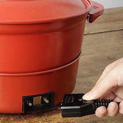 Red Electric Grill Pot B205