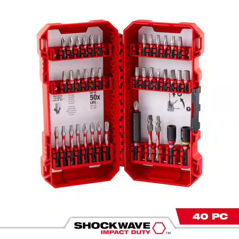 Alloy Steel Screw Driver Drill Bit Set 40-Piece F2891