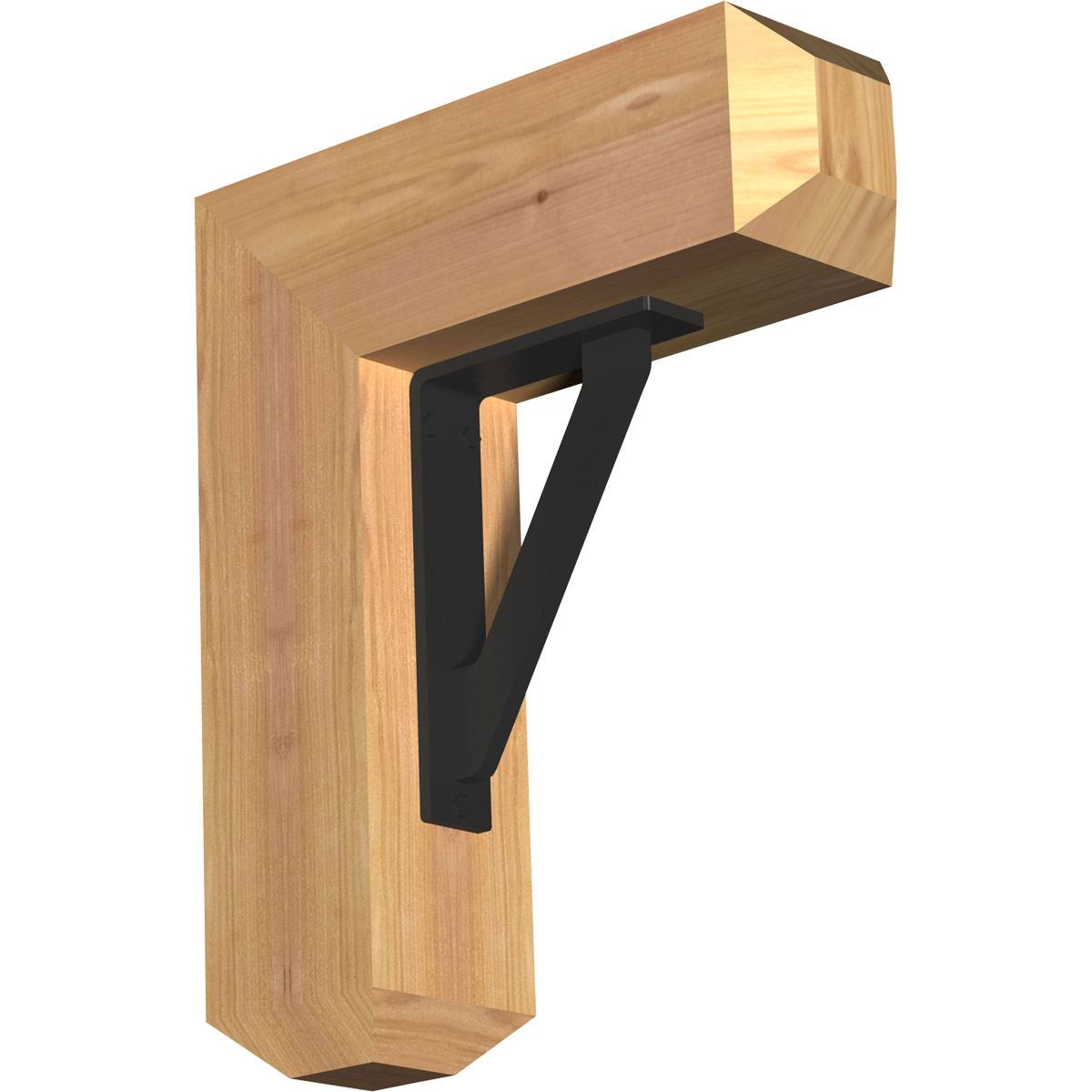 Traditional Craftsman Ironcrest Smooth Bracket, Western Red Cedar A17224