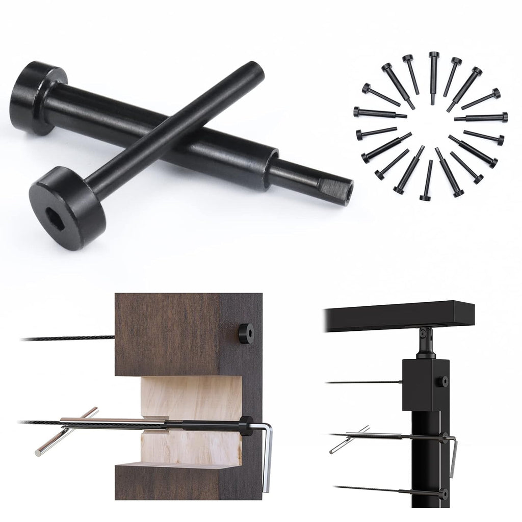 Black Invisible Cable Railing Kit 1/8 T316 Stainless Steel S761
