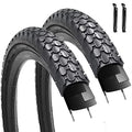 2 Pack 26" x 2.125" Beach Cruiser Bike Tires Black Wall/White Side Wall B178568