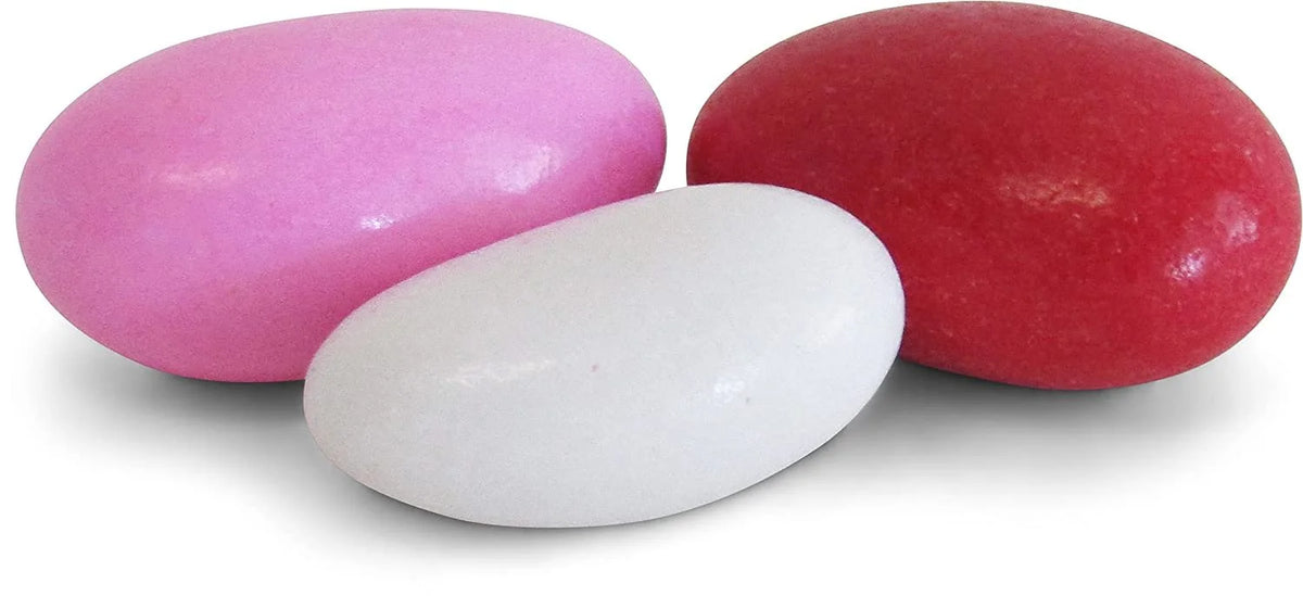 Red Pink & White Jordan Almonds Mix, 3.5 LBS Jumbo Container N66647