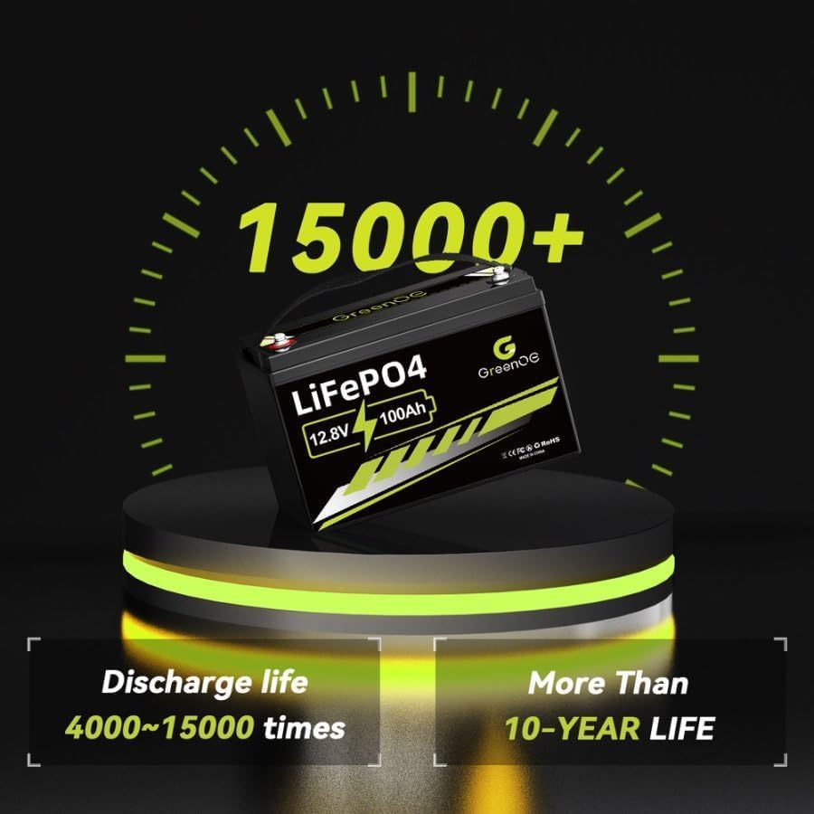 12V 100Ah LiFePO4 Battery Group 31 With Built-in 100A BMS K7615
