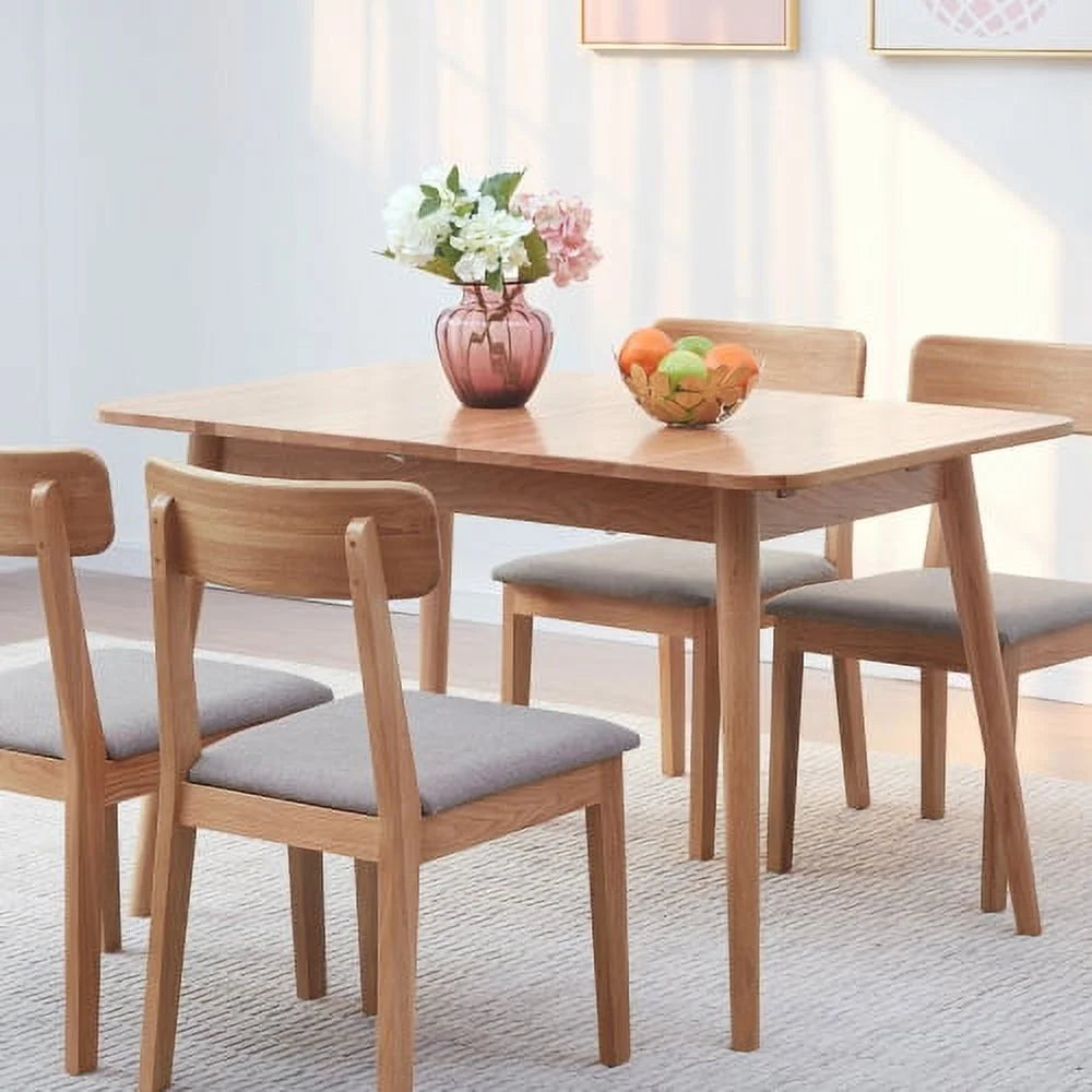 Solid Oak Telescopic Dining Table 1.2-1.6M C90282