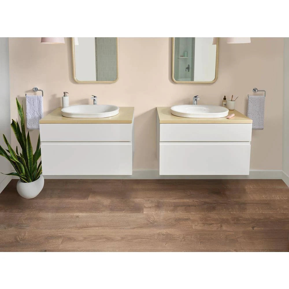 White Double Drawer Bath Vanity Cabinet X99680