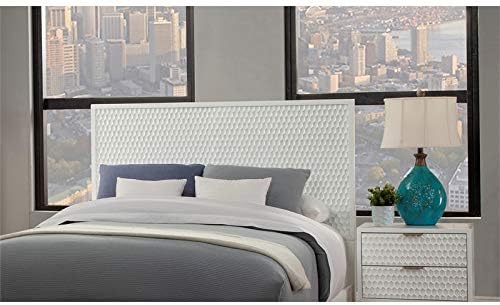 White Pearl California King Wood Headboard K390