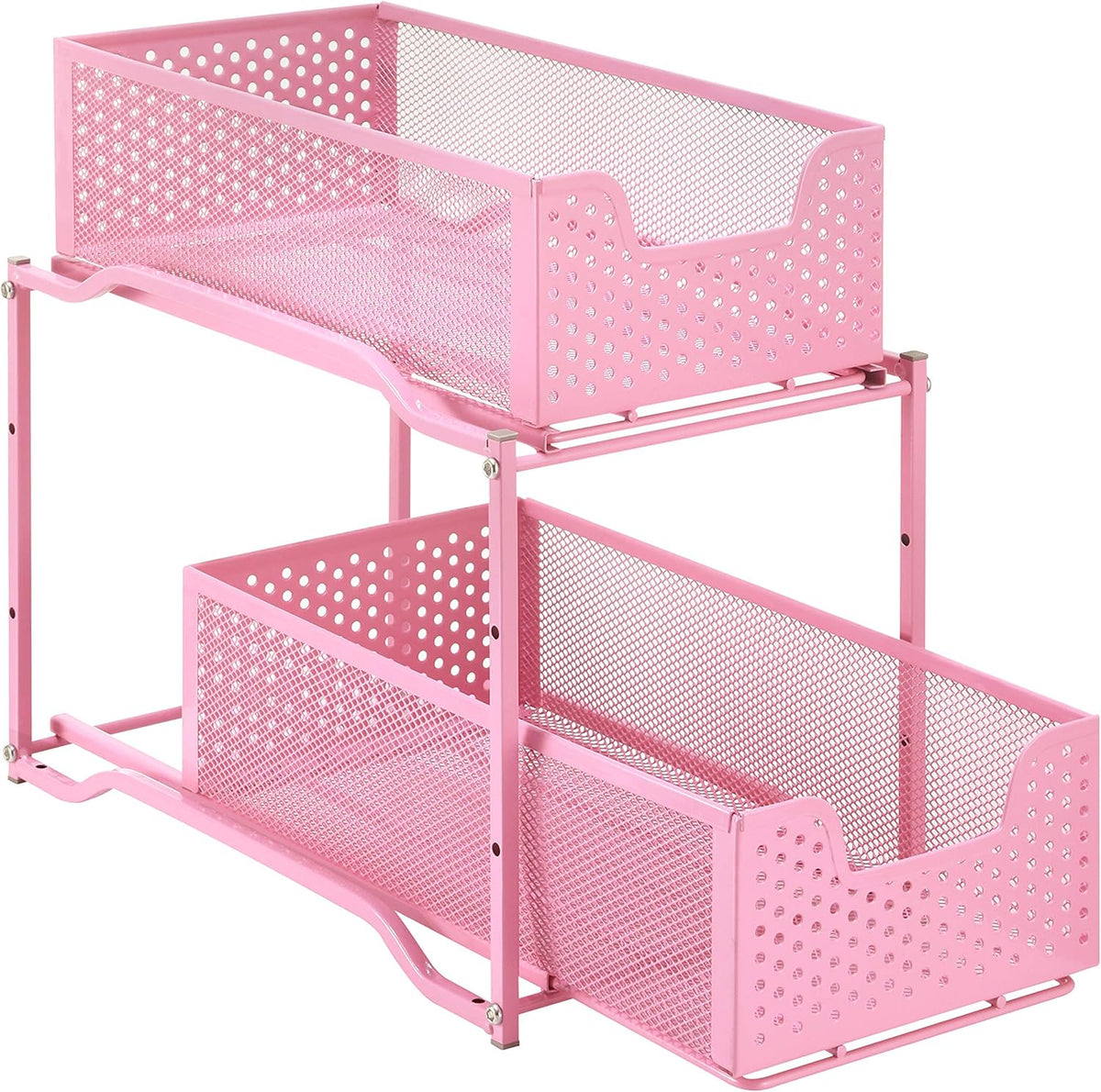 Bronze Stackable 2-Tier Under Sink Cabinet Organizer with Sliding Storage Drawer F86132