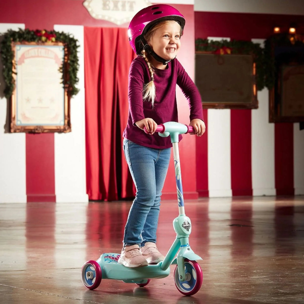 6V 2 in 1 Pink Toy Scooter Z350276