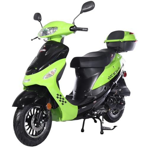 Black 50 Moped with 10" Aluminum Wheels I40847