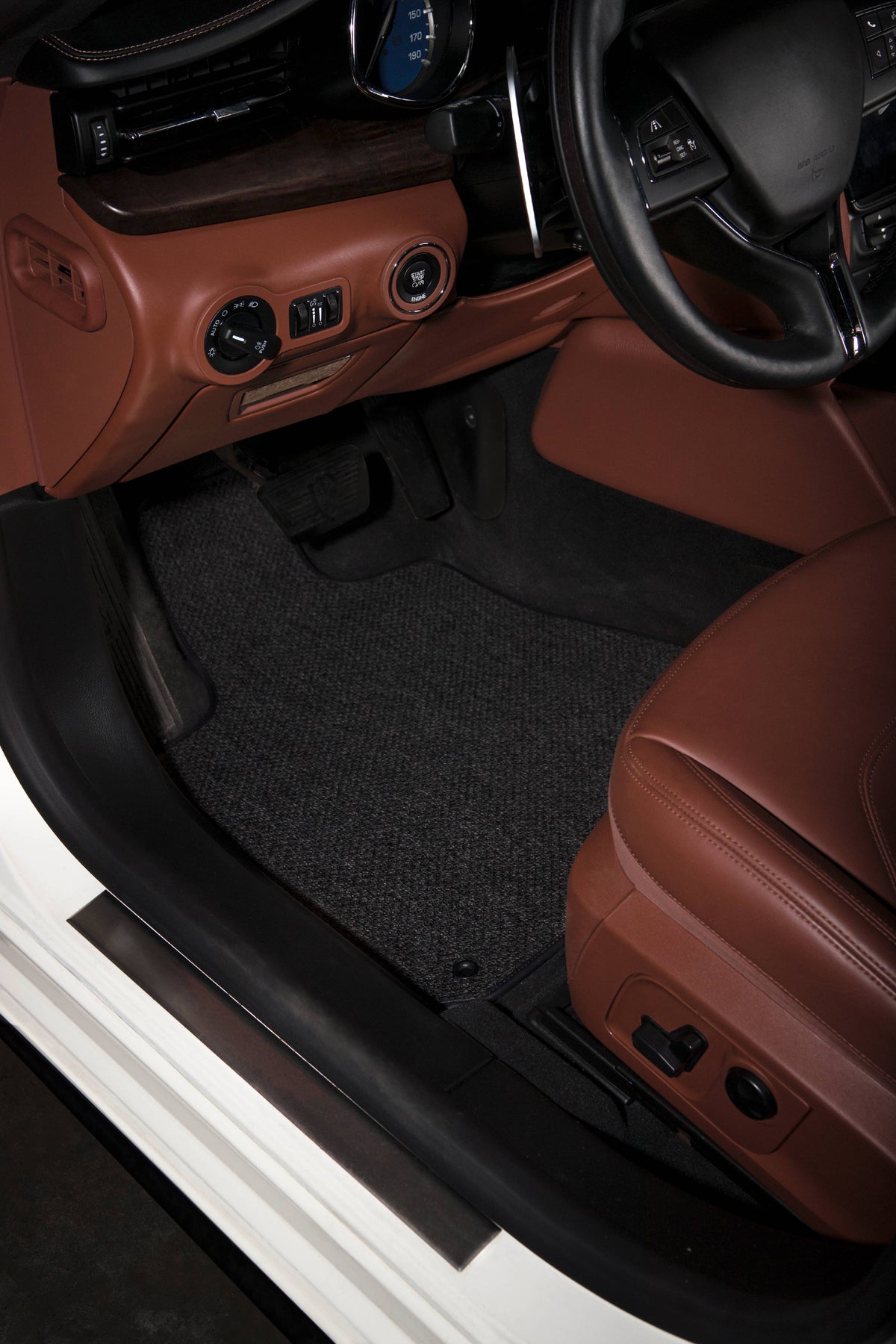 Charcoal All-Weather Textile Car Mats for Tesla Model X Z458