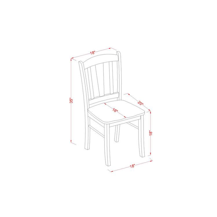 3 PC Oak Kitchen Table and 2 Dinette Chairs Q327670
