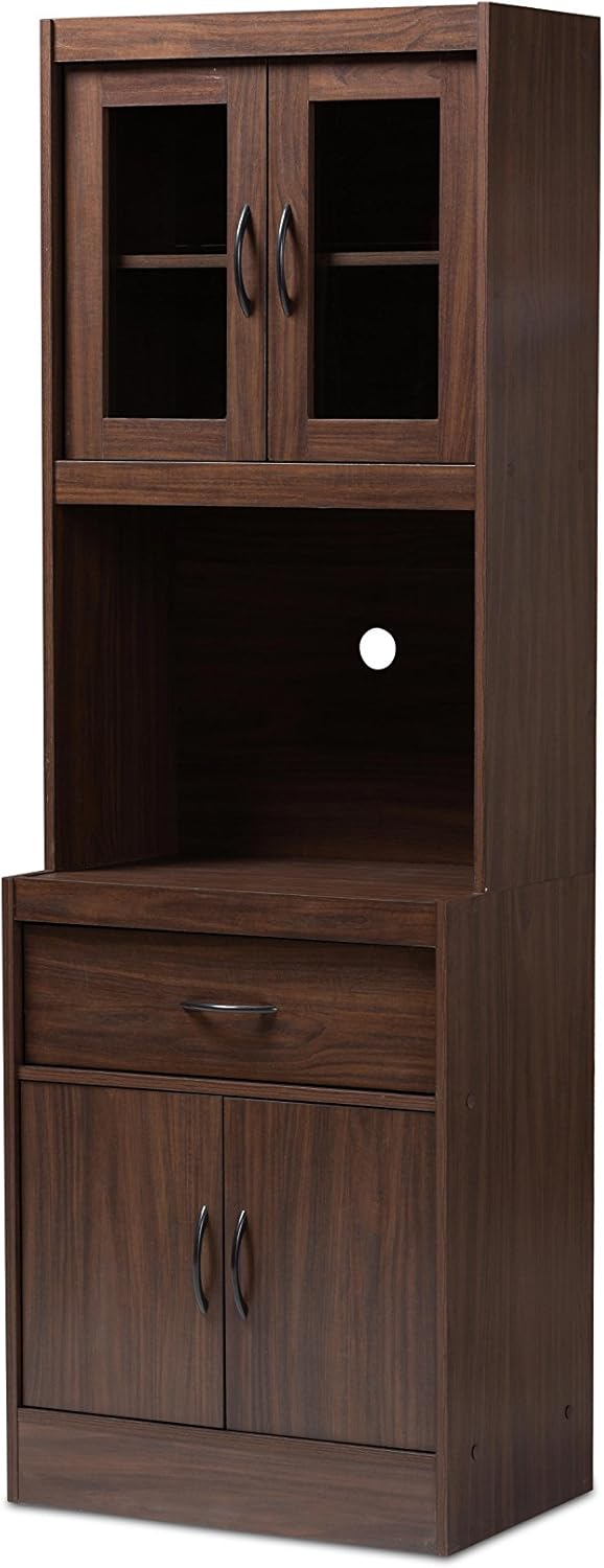 Walnut Brown Kitchen Cabinet Q69058