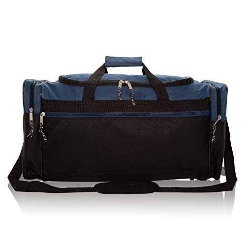 Gray and Black 25" Extra Large Travel Duffle Bag W91552