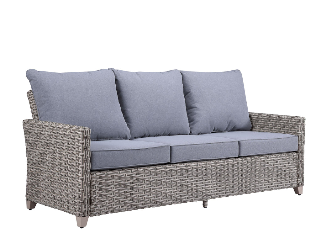 Gray Fabric Patio Sofa Set A683003