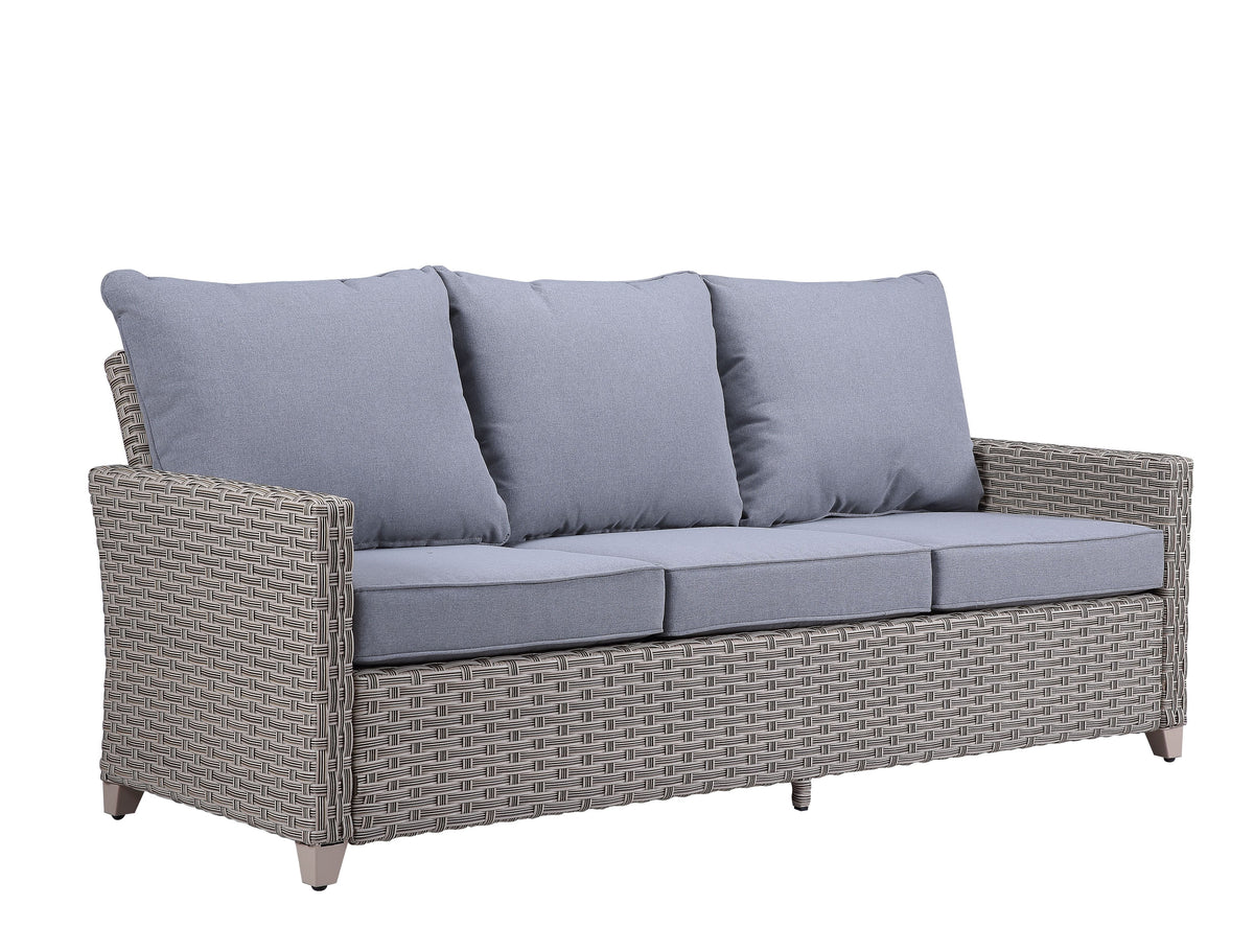 Gray Fabric Patio Sofa Set A683003