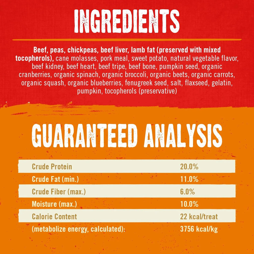 Freeze-Dried Raw Coated Grain Free Dog Biscuits 9 oz Bag X901