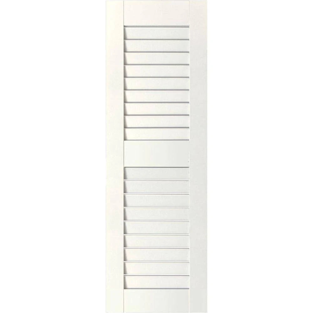 White Pine Open Louvered Shutters Pair Y572